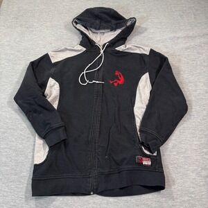 Shaquille O'Neal Hoodie Men's Medium Black Full Zip Sweatshirt Shaq 34 Basketbal